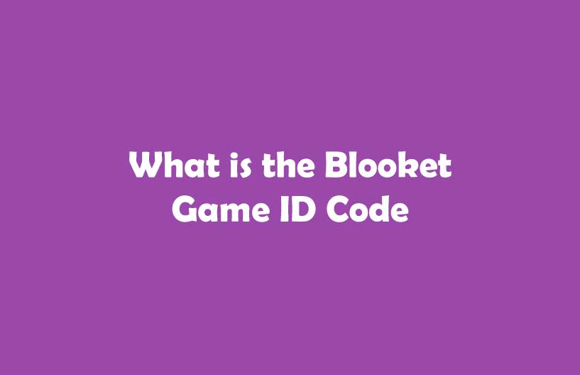 What is the Blooket Game ID Code